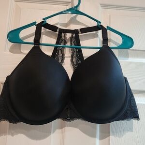 42DDD black front Clasp wired and padded pushup t-shirt bra